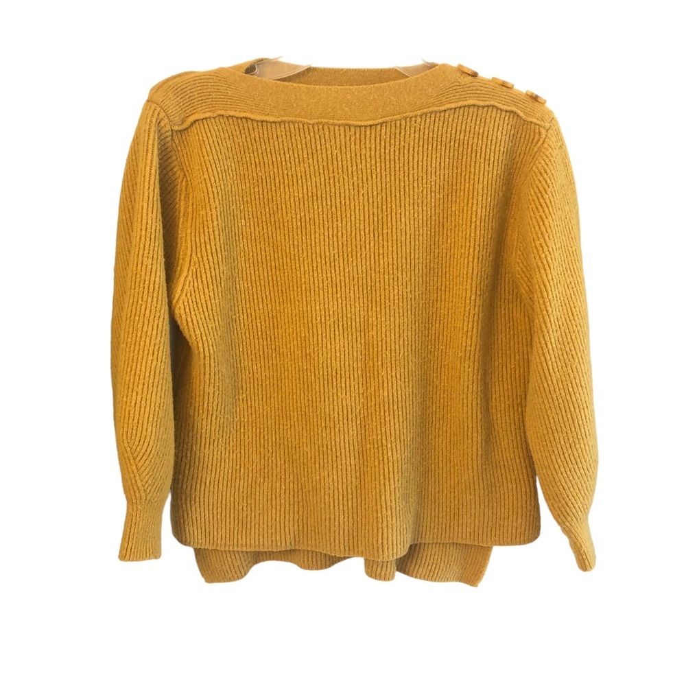 LoveCrazy Boatneck Fuzzy Knit Cropped Sweater Size Medium